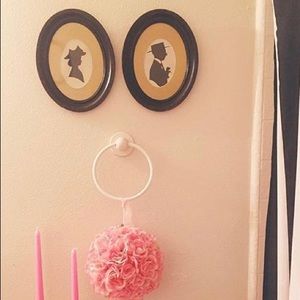 1920s Lady & Gentlemen Framed Silhouettes